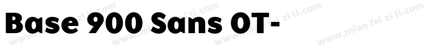 Base 900 Sans OT字体转换